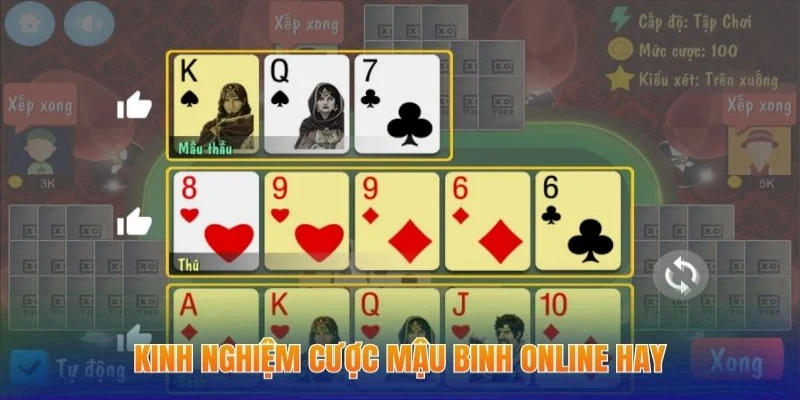 Cách Chơi Mậu Binh - Mách Bạn Mẹo Đánh Game Bài Cực Hay 2 Kinh nghiệm cược mậu binh online hay